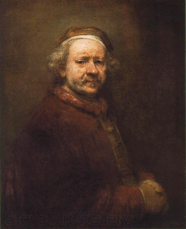 REMBRANDT Harmenszoon van Rijn Self-Portrait ey France oil painting art